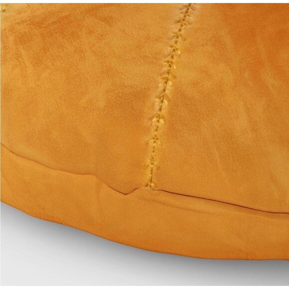 16” Round Velvet Quilted Decorative Throw Pillow - Light Brown - Threshold - Picture 4 of 5